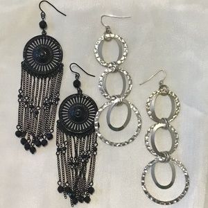 Black 4” earrings